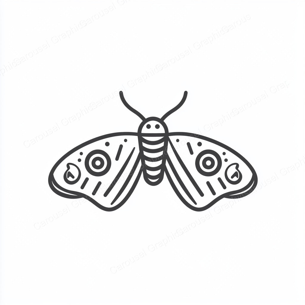 Moth Vector Graphic preview
