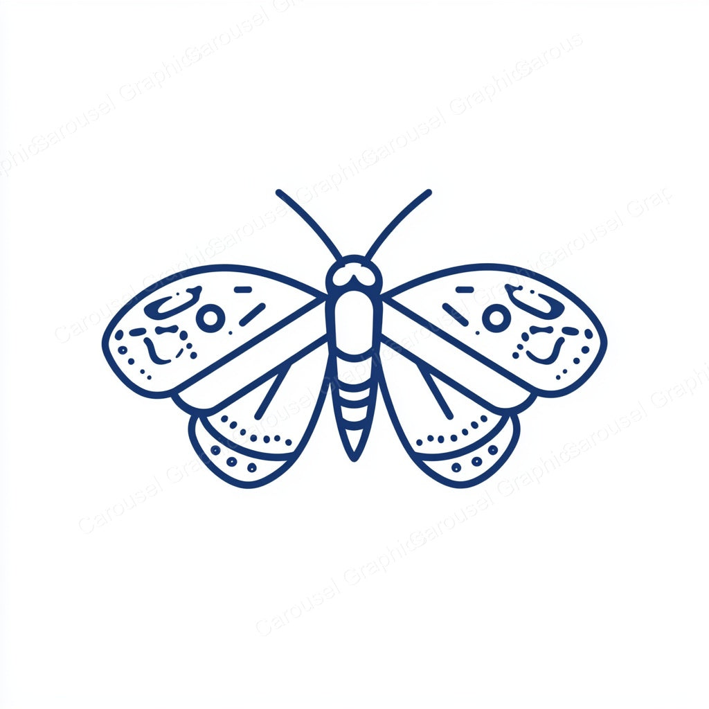 Moth Vector Graphic preview