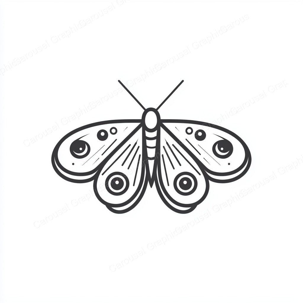 Moth Vector Graphic preview