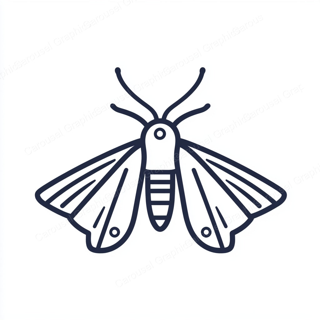 Moth Vector Graphic preview