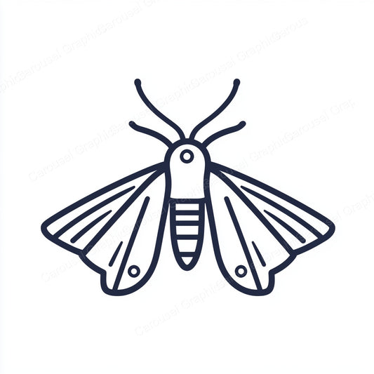 Moth Vector Graphic preview