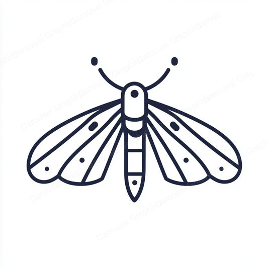 Moth Vector Graphic preview