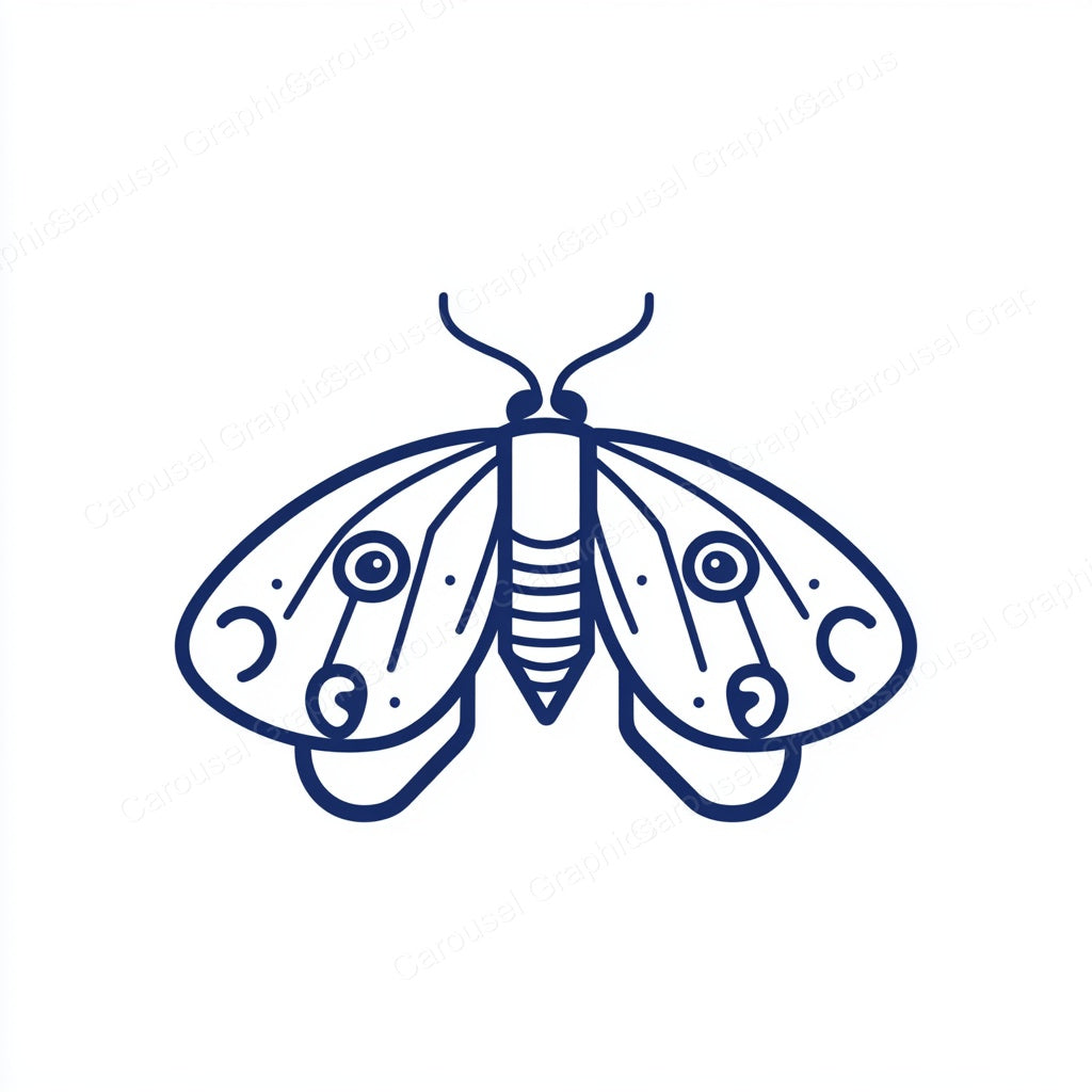 Moth Vector Graphic preview