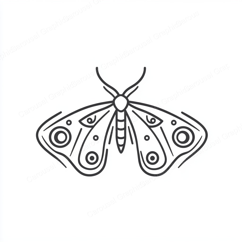 Moth Vector Graphic preview