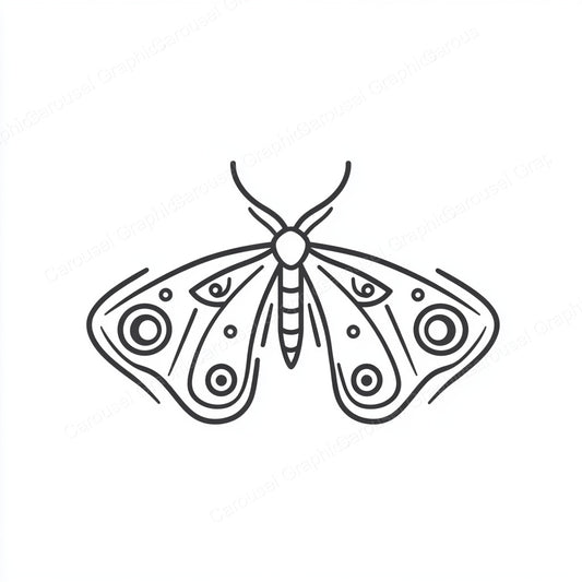Moth Vector Graphic preview