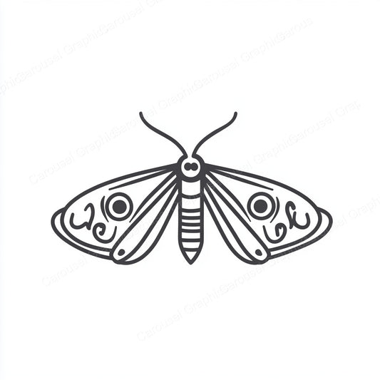 Moth Vector Graphic preview