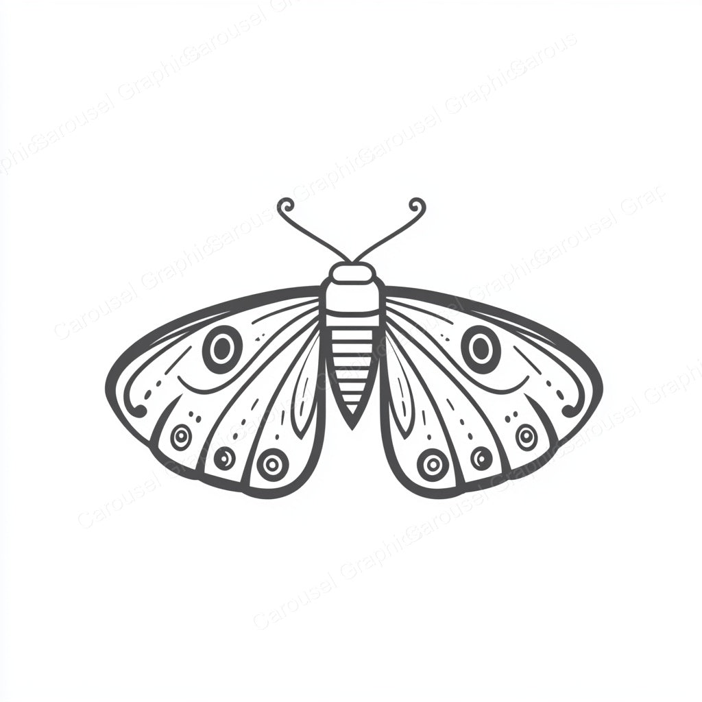 Moth Vector Graphic preview