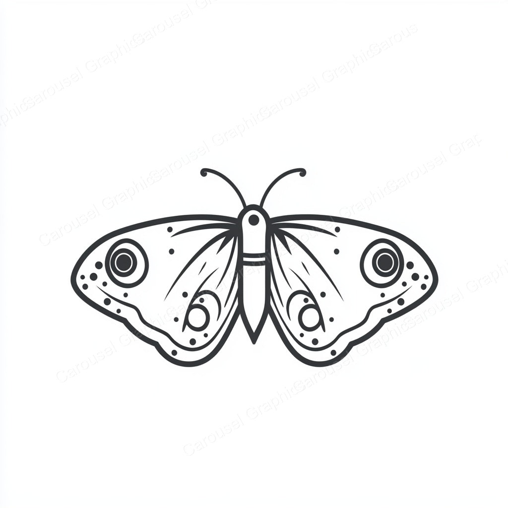 Moth Vector Graphic preview
