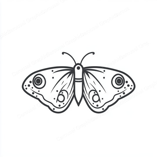 Moth Vector Graphic preview