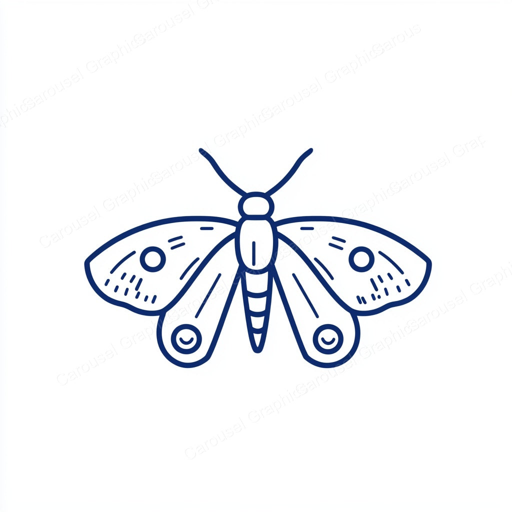 Moth Vector Graphic preview