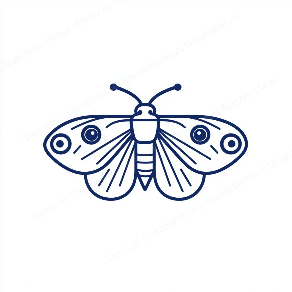 Moth Vector Graphic preview