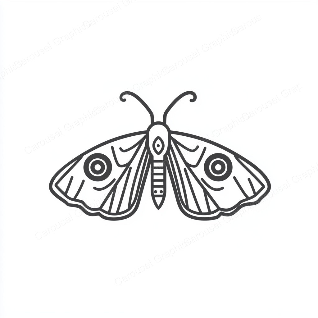 Moth Vector Graphic preview