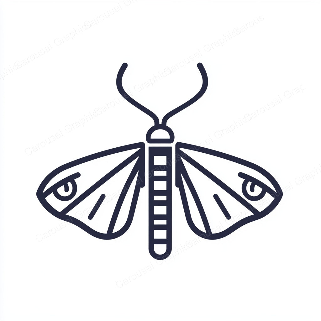 Moth Vector Graphic preview