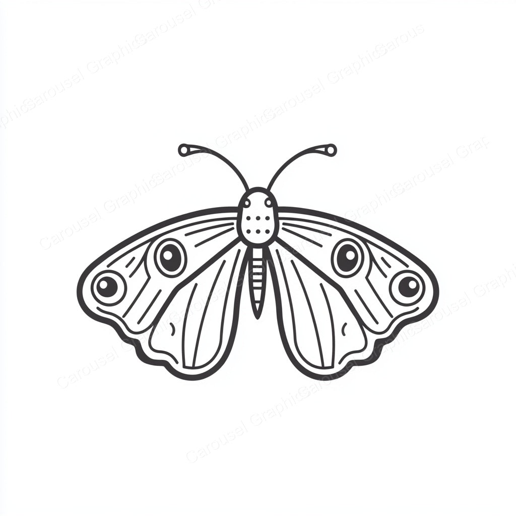 Moth Vector Graphic preview