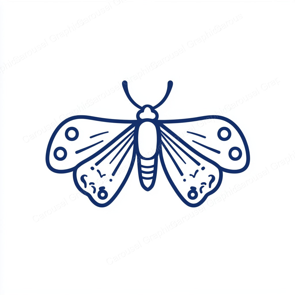 Moth Vector Graphic preview
