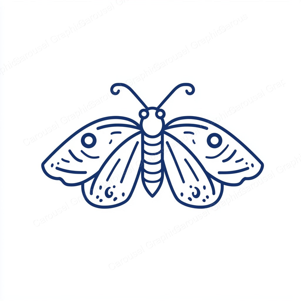 Moth Vector Graphic preview