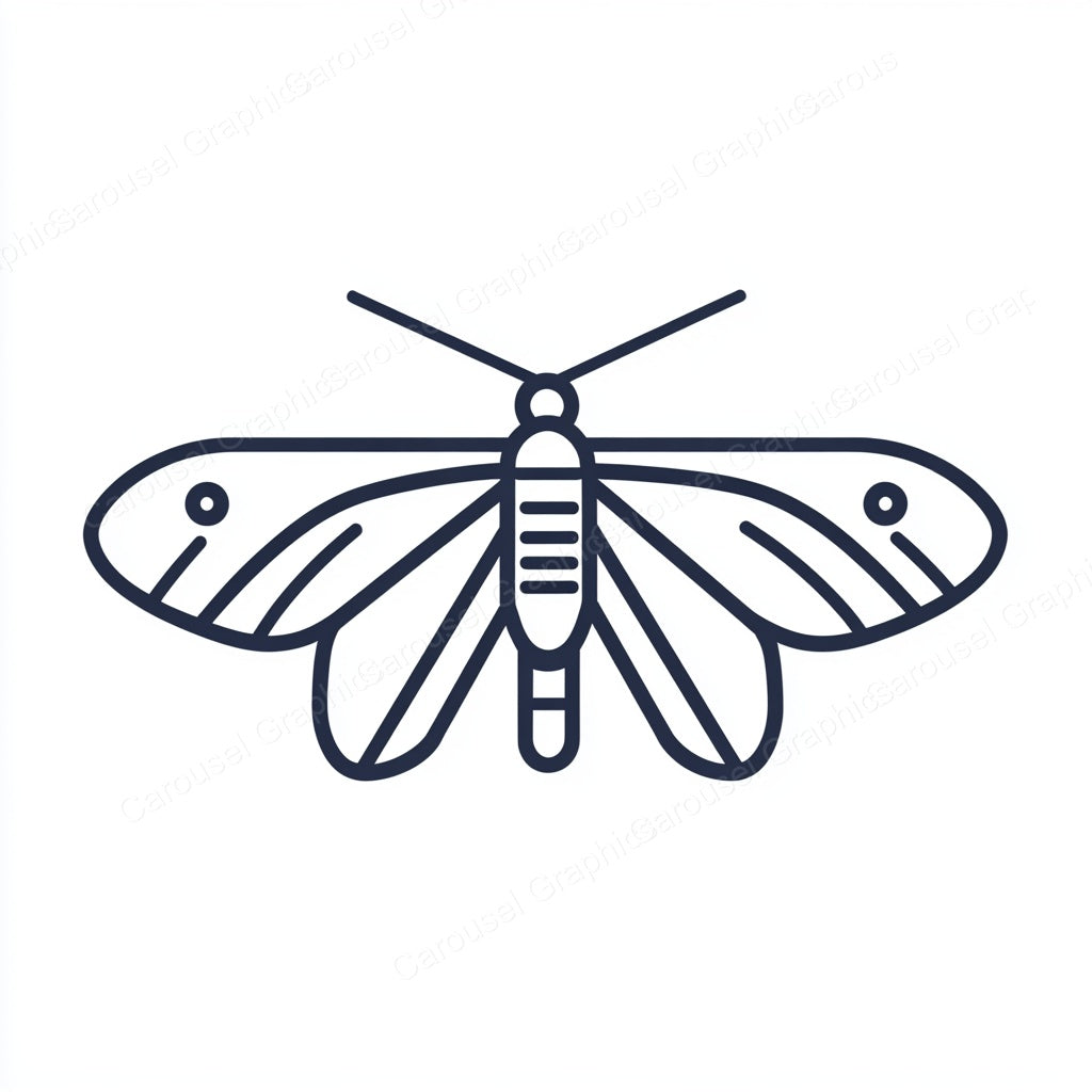 Moth Vector Graphic preview