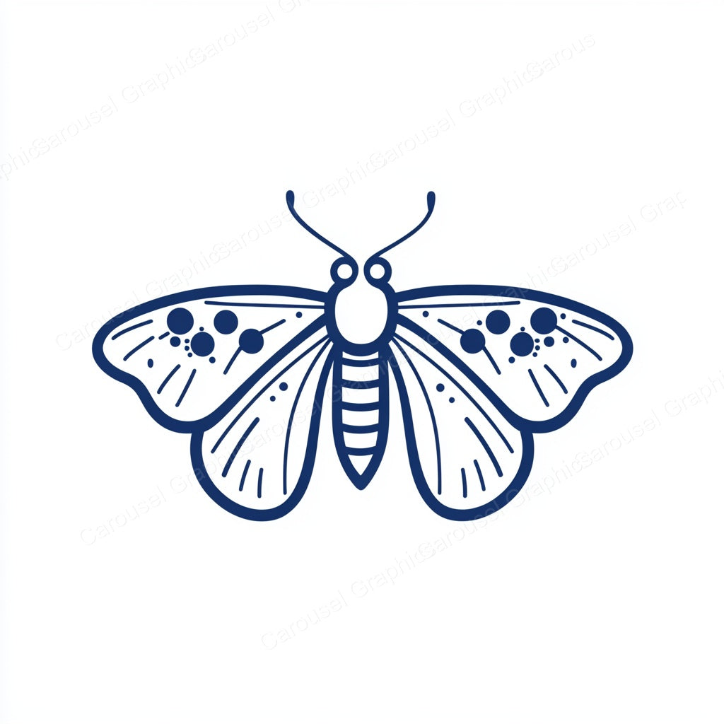 Moth Vector Graphic preview