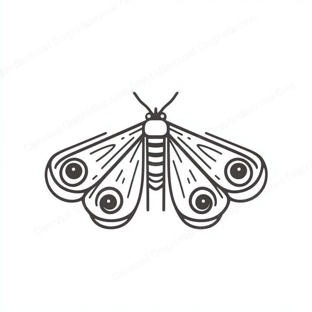 Moth Vector Graphic preview