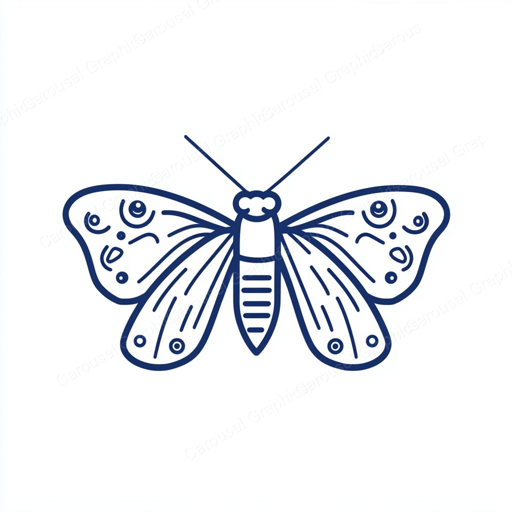 Moth Vector Graphic preview