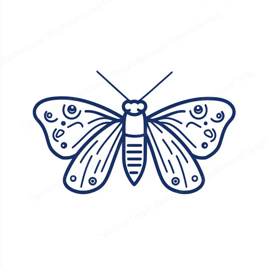 Moth Vector Graphic preview