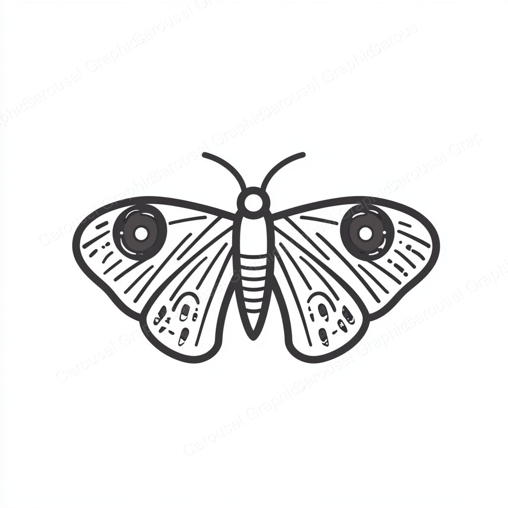 Moth Vector Graphic preview