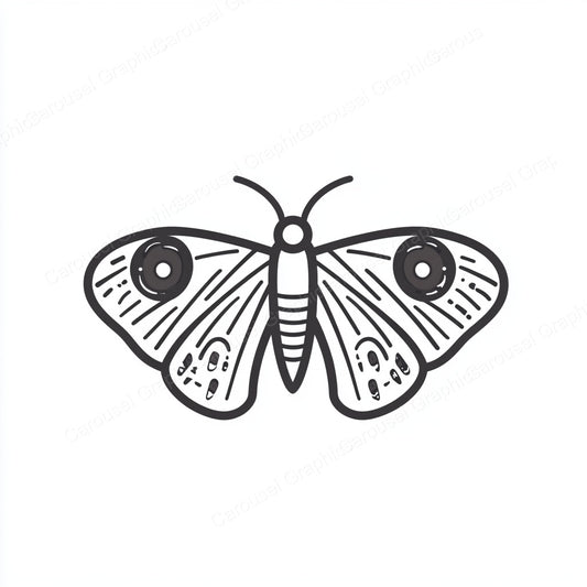 Moth Vector Graphic preview