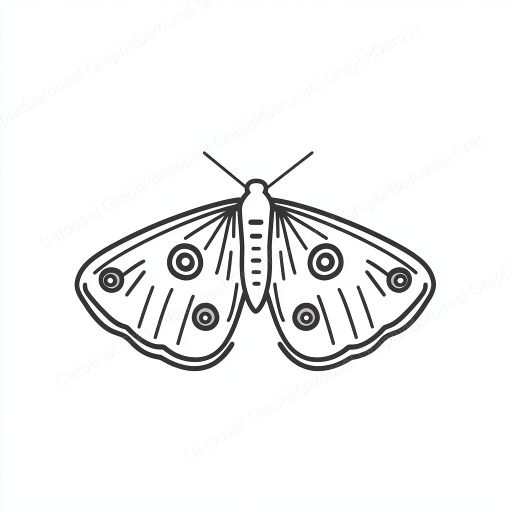 Moth Vector Graphic preview