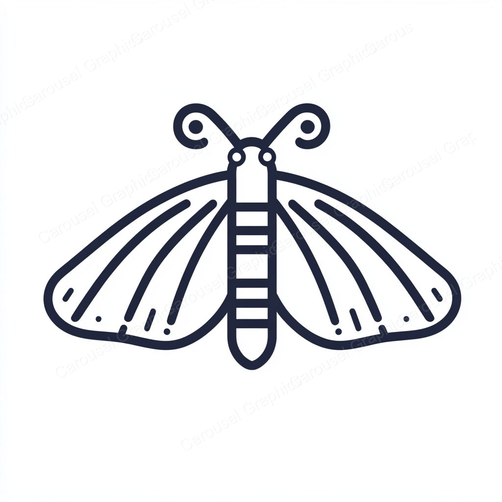 Moth Vector Graphic preview
