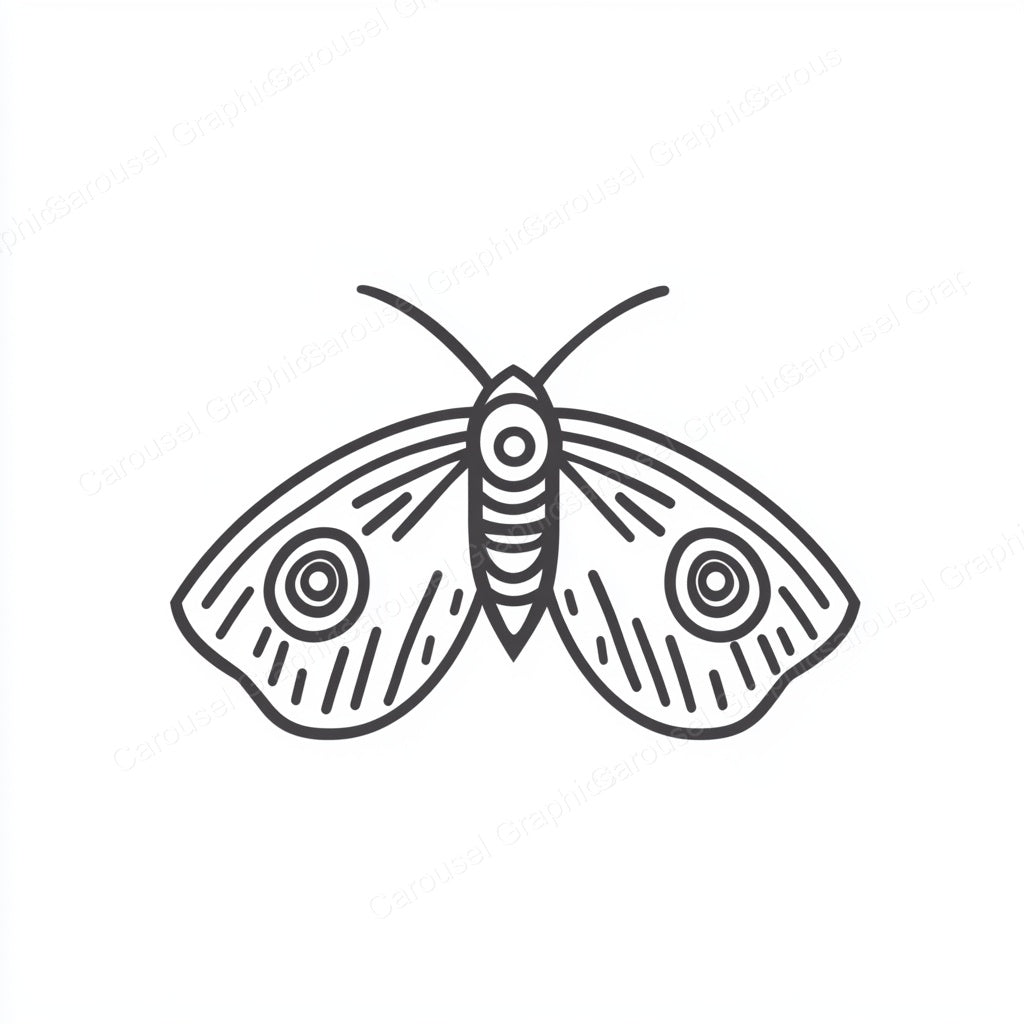 Moth Vector Graphic preview