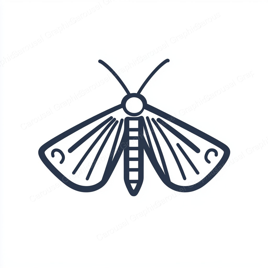 Moth Vector Graphic preview