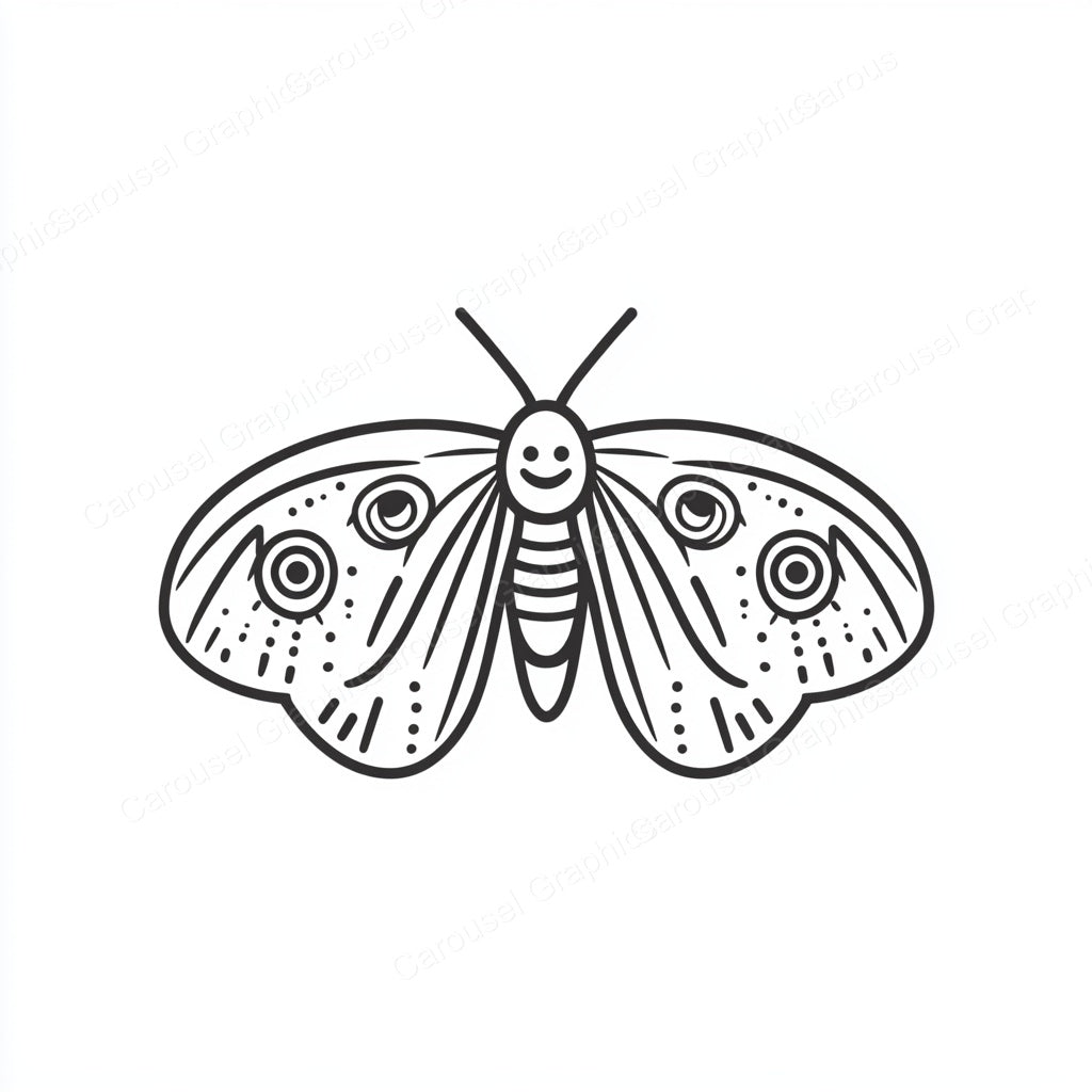Moth Vector Graphic preview