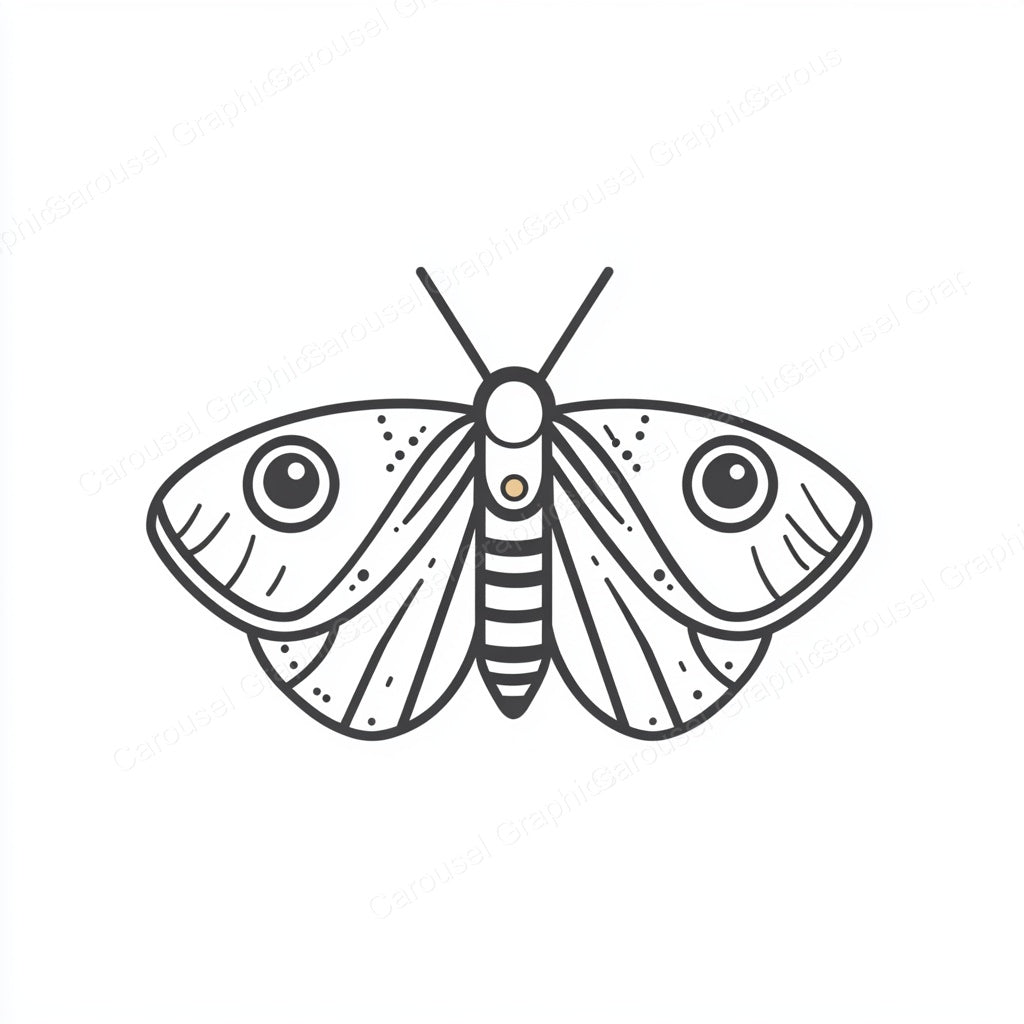 Moth Vector Graphic preview