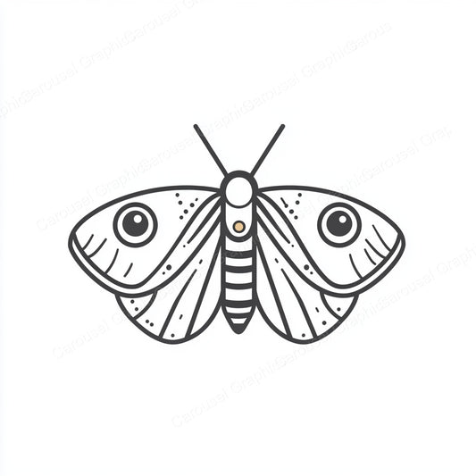 Moth Vector Graphic preview