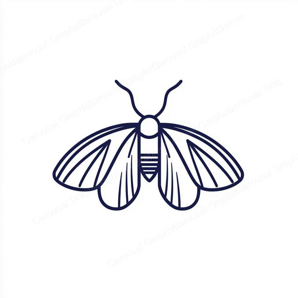Moth Vector Graphic preview