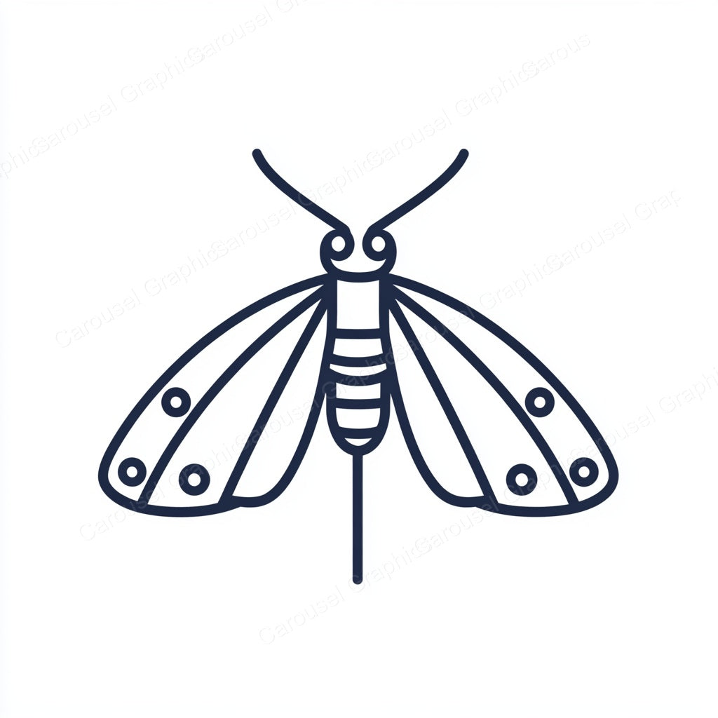 Moth Vector Graphic preview