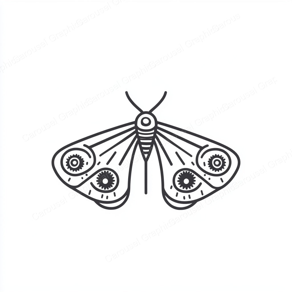 Moth Vector Graphic preview