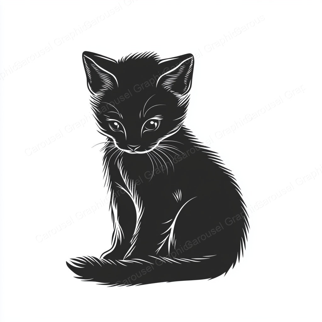 Kitten Vector Graphic preview