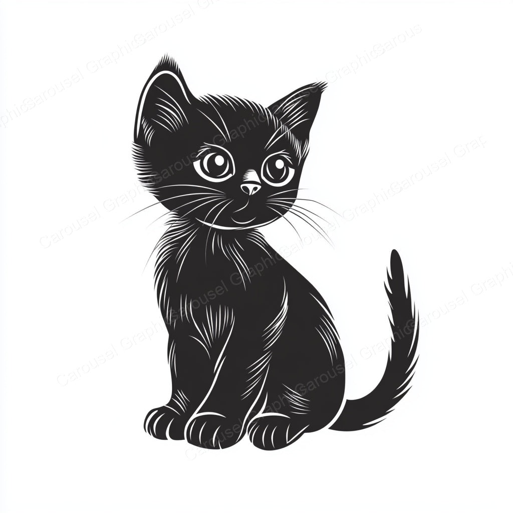 Kitten Vector Graphic preview