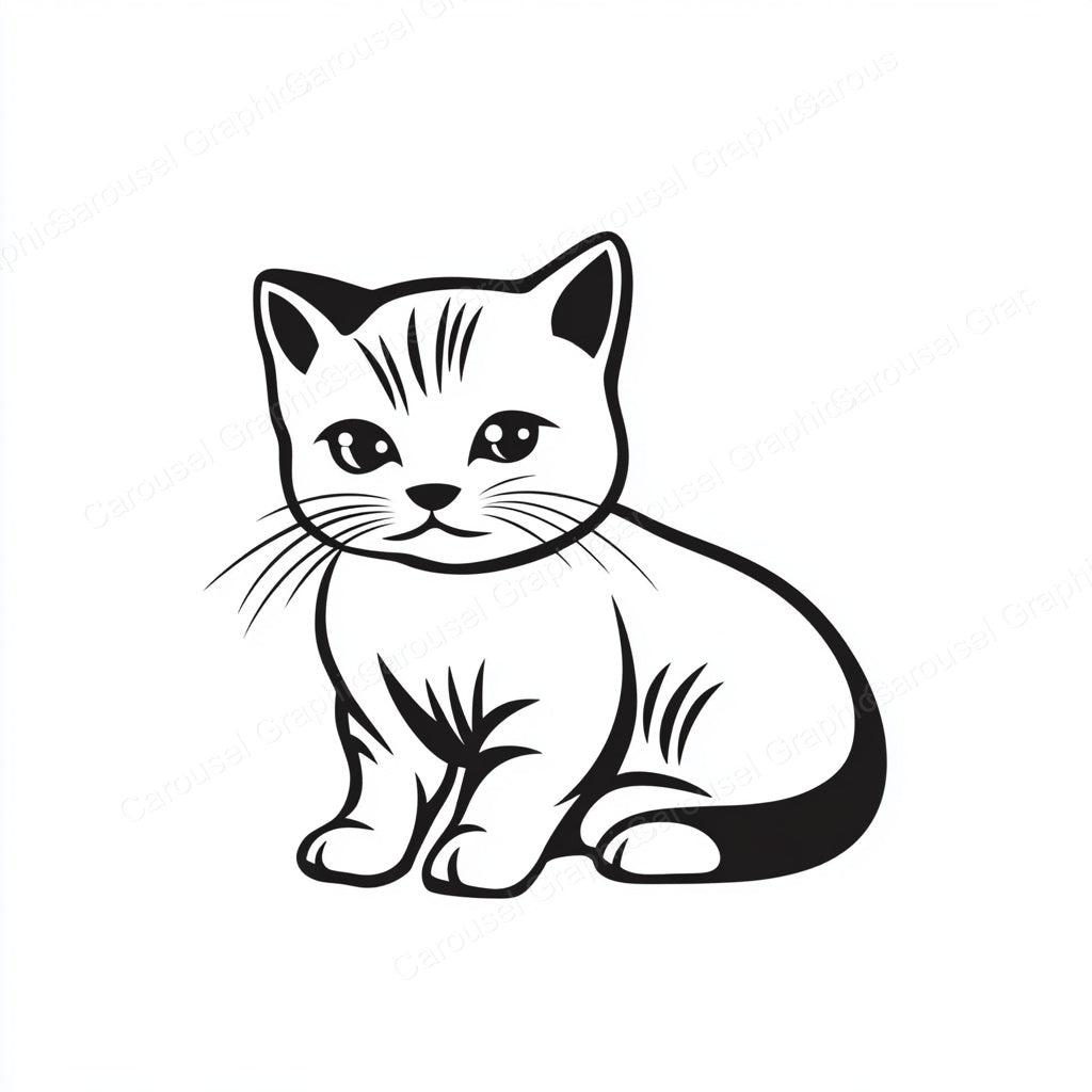 Kitten Vector Graphic preview