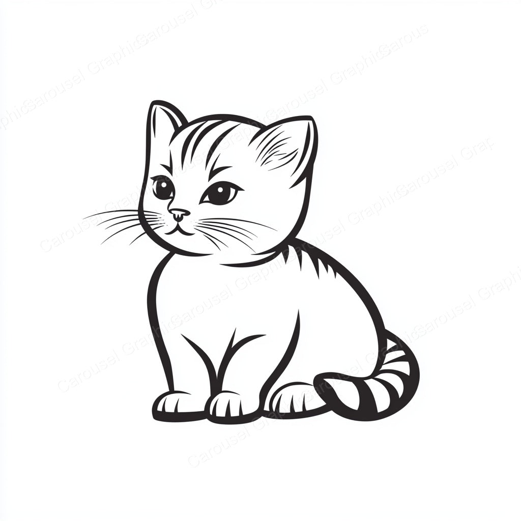 Kitten Vector Graphic preview