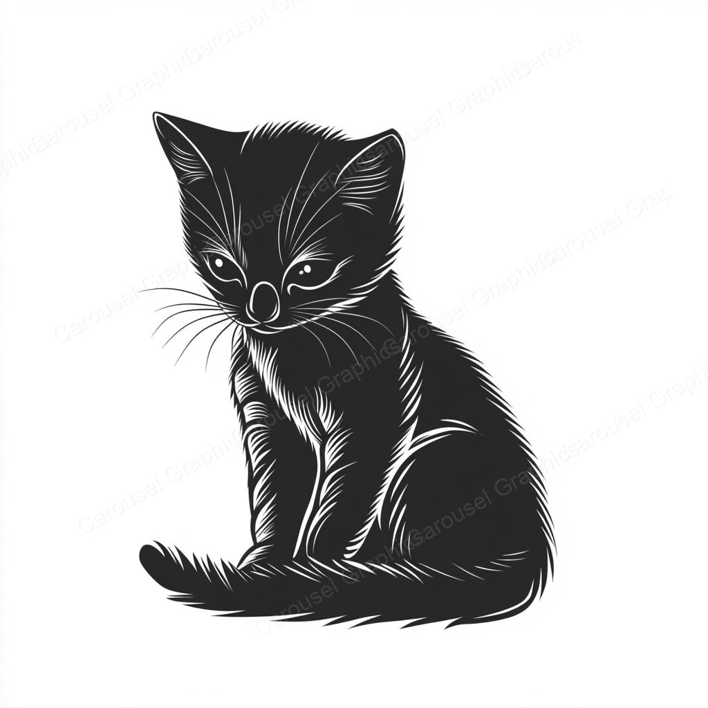 Kitten Vector Graphic preview
