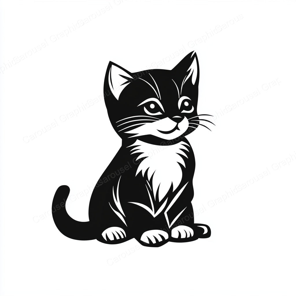 Kitten Vector Graphic preview