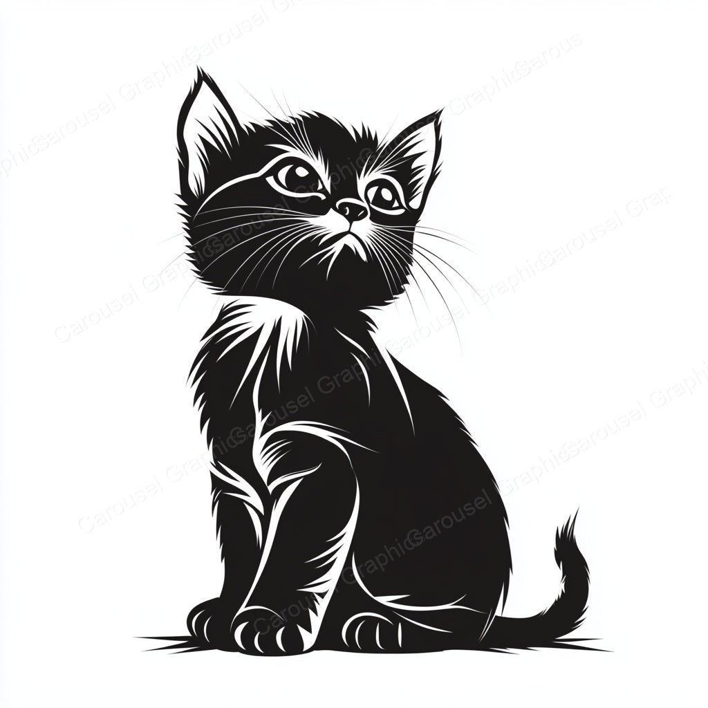 Kitten Vector Graphic preview