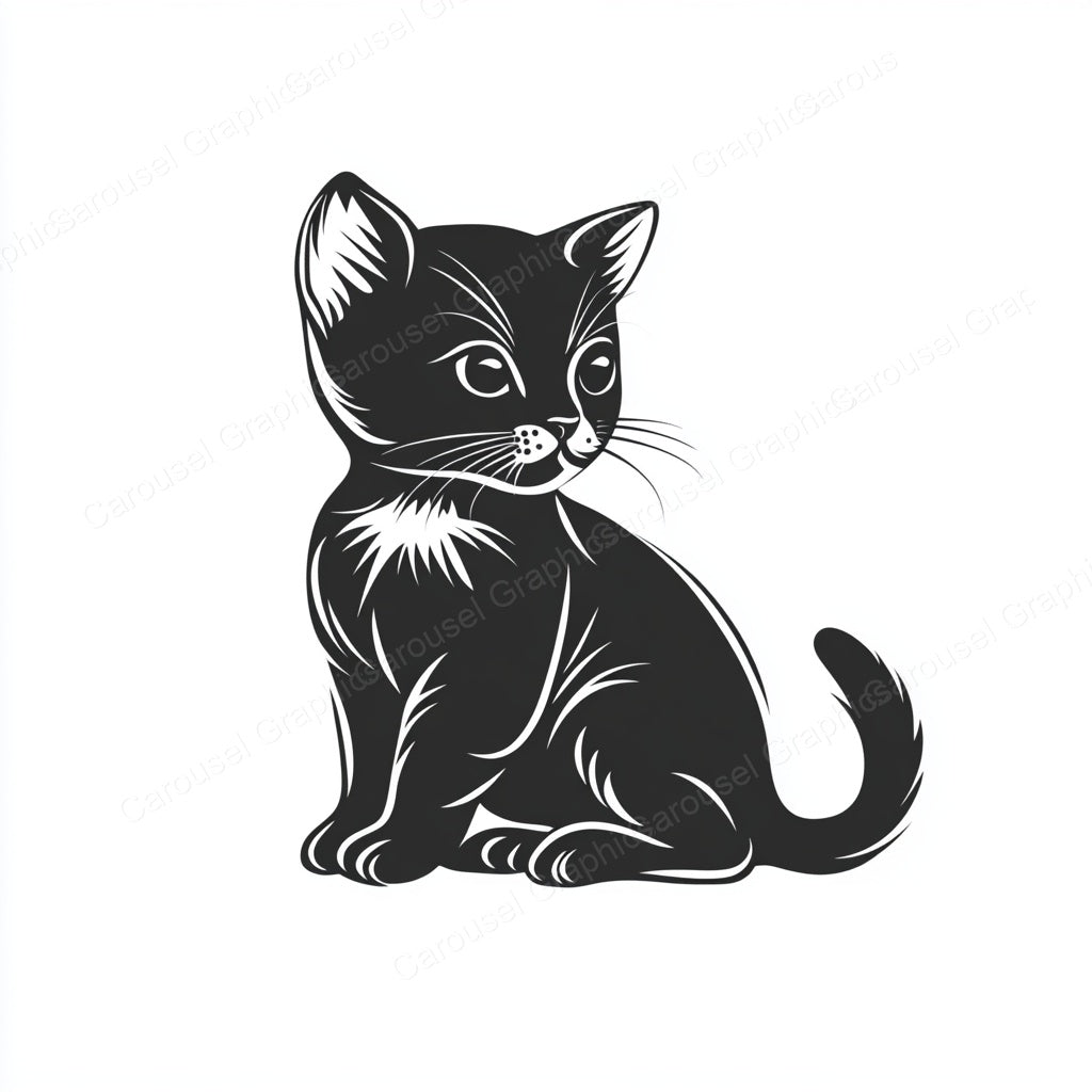 Kitten Vector Graphic preview
