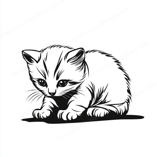 Kitten Vector Graphic preview