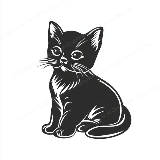 Kitten Vector Graphic preview