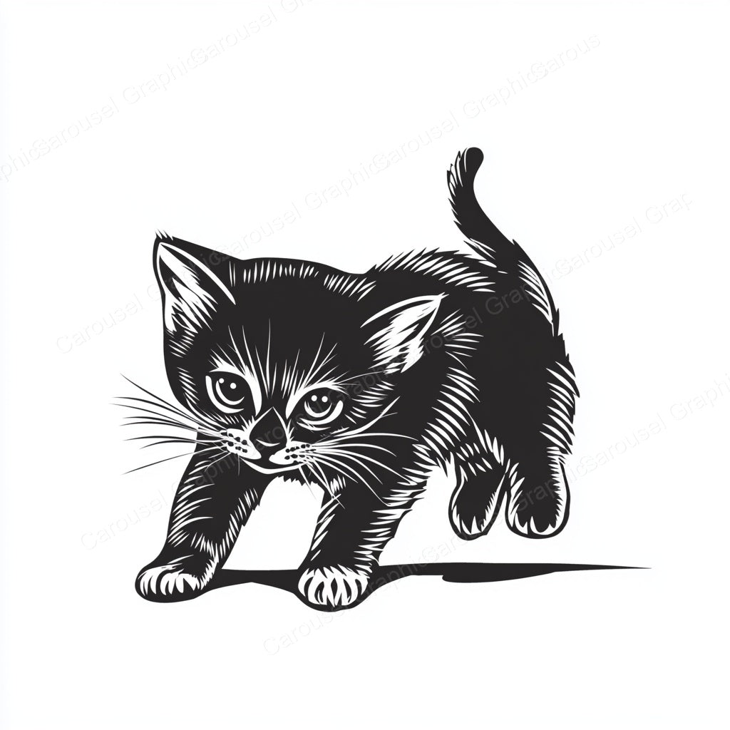 Kitten Vector Graphic preview