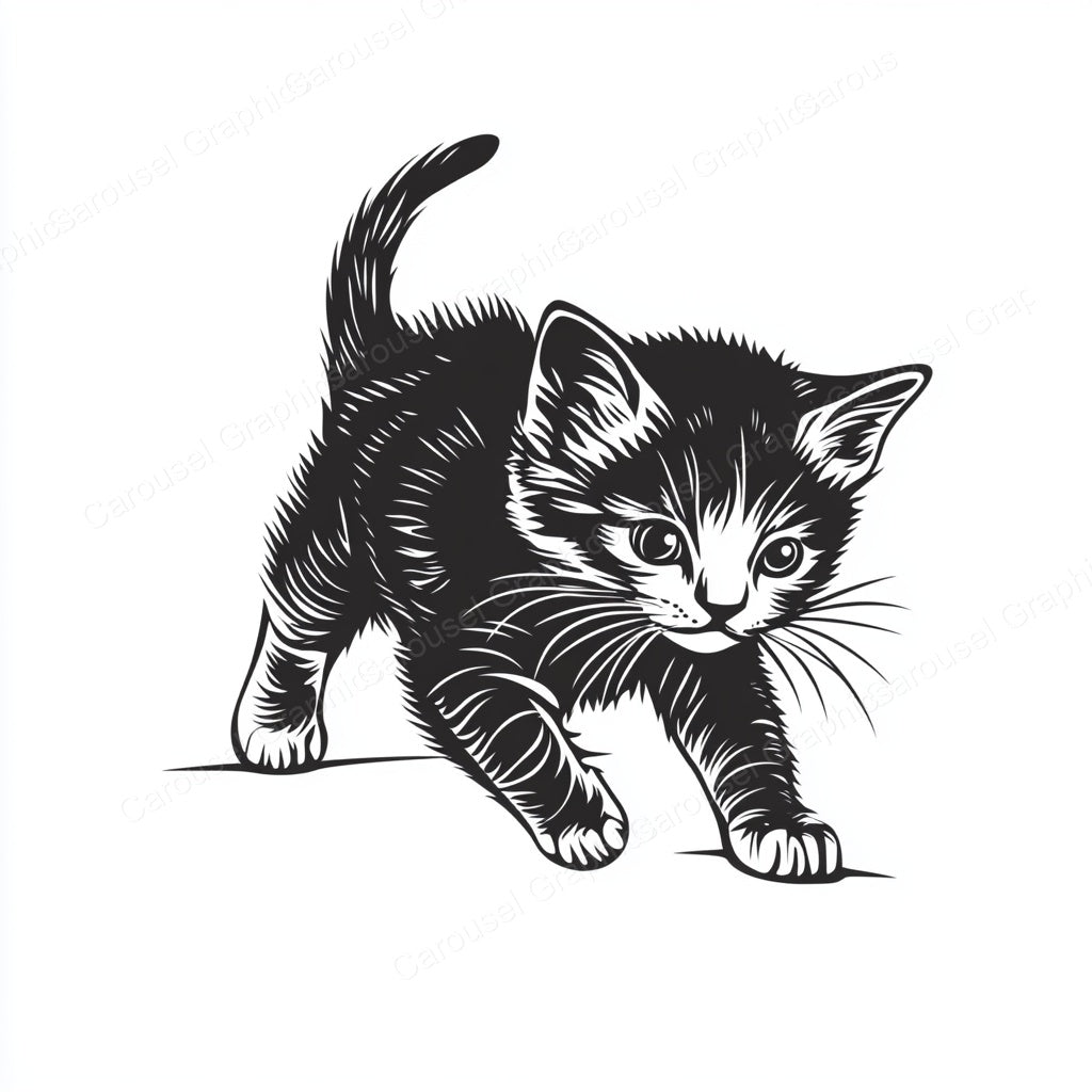 Kitten Vector Graphic preview