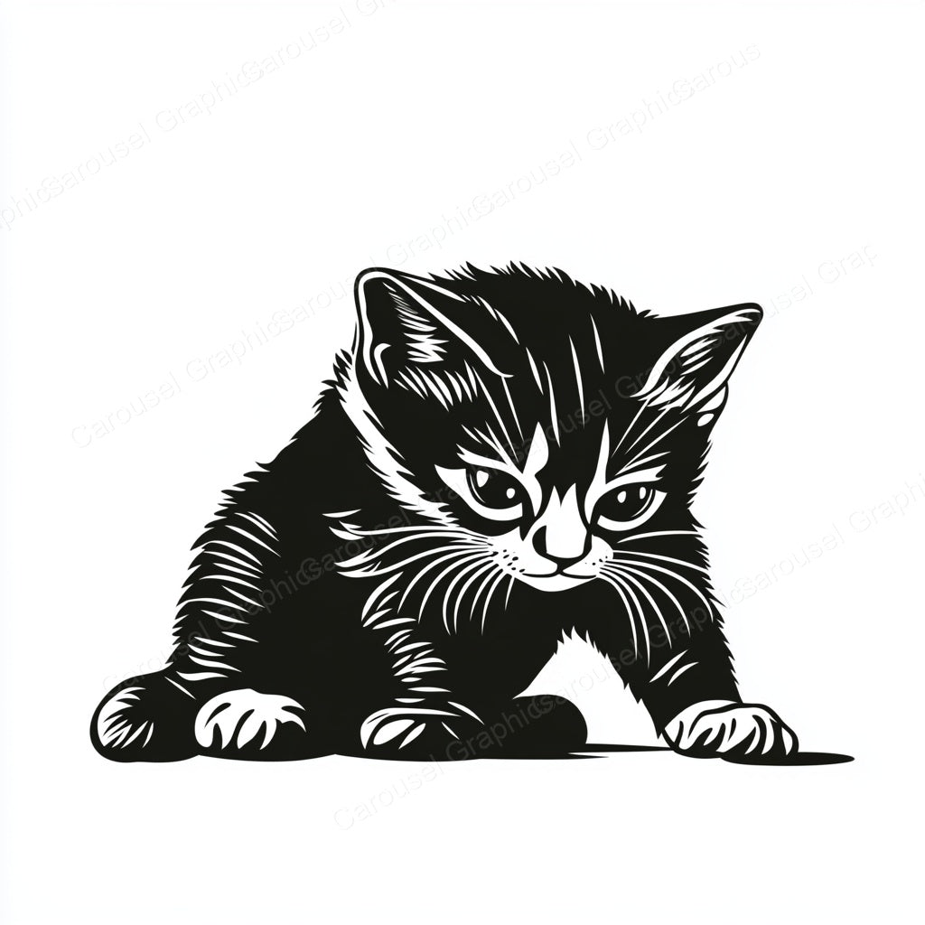 Kitten Vector Graphic preview
